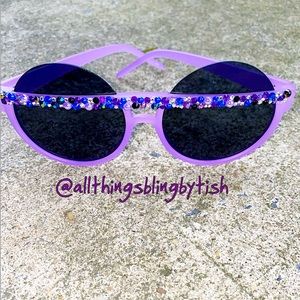 Half Moon Bling Sunglasses